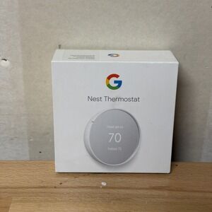 Google Nest Smart Thermostat Snow White GA01334-US Programmable Wi-Fi